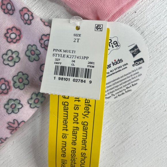 Peppa Pig Pajama Top Toddler Girls 2T Pin New Snug Fit Komar Kids - Picture 7 of 7